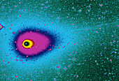 Coloured image of Comet Hyakutake