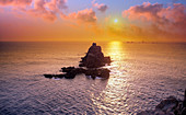 Sunset over Land's End,Cornwall,UK
