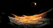 Solar eclipse from Moon