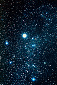 Constellation Auriga with halo effect