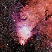 Optical image of the Cone nebula in Monoceros