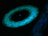 Ring of material around the star Vega