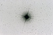 Negative optical photograph of Alpha Centauri
