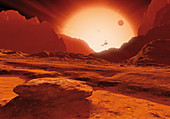 Proxima Centauri planet,artwork