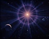 Art of Betelgeuse as supernova