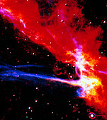 Colour HST image of part of Cygnus Loop SNR