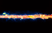IRAS infrared image of central region of Milky Way
