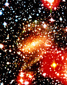 Composite colour image of Dwingeloo 1 galaxy