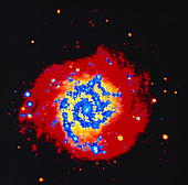 Galaxy M74: composite optical & ultraviolet image