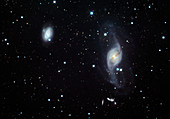 Peculiar spiral galaxy (NGC 3718)