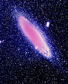 False-colour photo of Andromeda galaxy (M31)