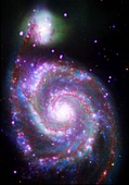 Whirlpool galaxy (M51),composite image