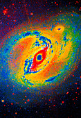 False-col. optical image of spiral galaxy NGC 1097