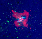 Centaurus A galaxy,UV and X-ray image
