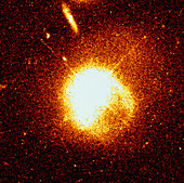 Quasar interacting with a companion galaxy