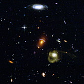 Gravitational lensing between galaxies