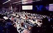 Mission control at Johnson Space Centre