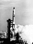 Launch of Gemini 3 rocket