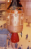 The Apollo 11 spacecraft being prepared for launch