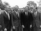 Apollo 11 astronauts with President Nixon