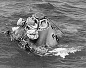 Recovery of Apollo 6 test command module