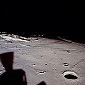 Apollo 11 view of approach to landing site