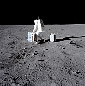 Buzz Aldrin on the Moon,Apollo 11,1969