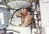 Showering on Skylab