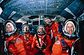 Crew portrait in training for Shuttle STS-38