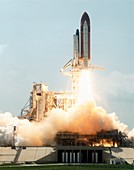 Launch of space shuttle Atlantis,STS-30
