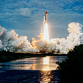 Launch of Shuttle Columbia,Mission STS-73