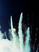Explosion of the Space Shuttle Challenger mission