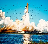 Launch of the space shuttle Challenger