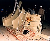 Wreckage from Shuttle 51-L disaster