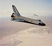 STS-4 returning to Edwards at the end of mission