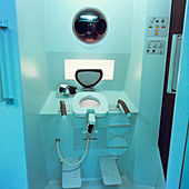 Toilet designed for the US Space Station