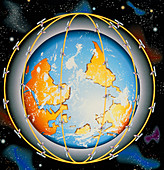 Iridium satellite system diagram
