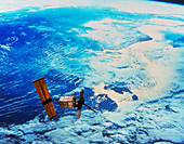 ERS-1 satellite over the coast of Holland