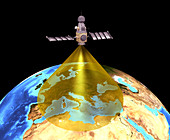 Reconnaisance satellite,conceptual image