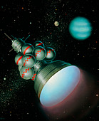 Artwork of Starship Daedalus