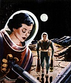 Space holiday,1937 artwork