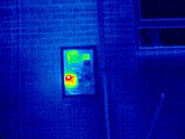 Domestic gas meter,thermogram