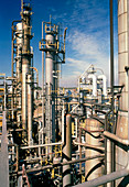 View of an oil refinery