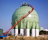Oil refinery storage tank