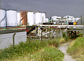 Oil storage depot