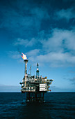Oil rig in North Sea