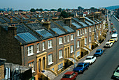 Solar panels on roof