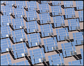 Solar reflectors at Albuquerque,power station