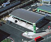 Solar-powered petrol station