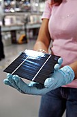 Solar cell production